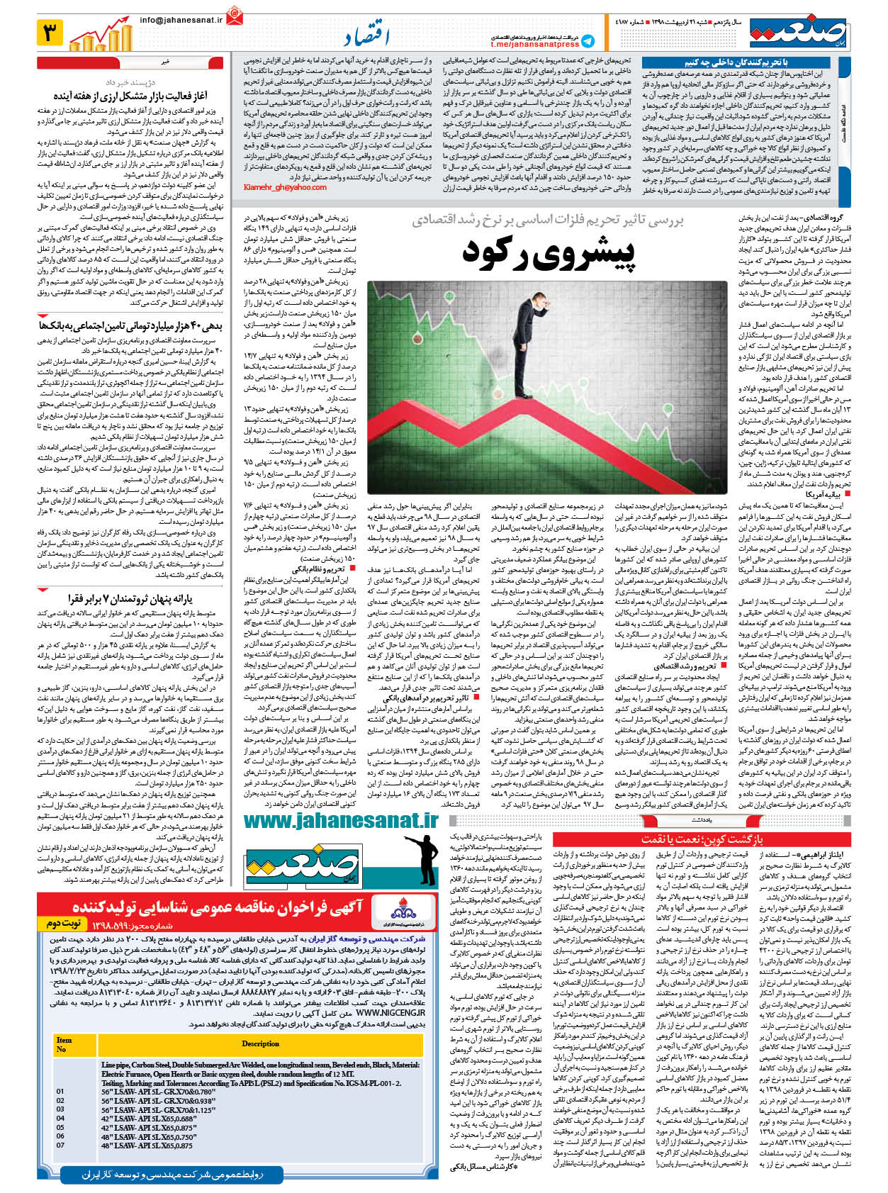 صفحه ۰۳ – ۲۱ اردیبهشت ۱۳۹۸