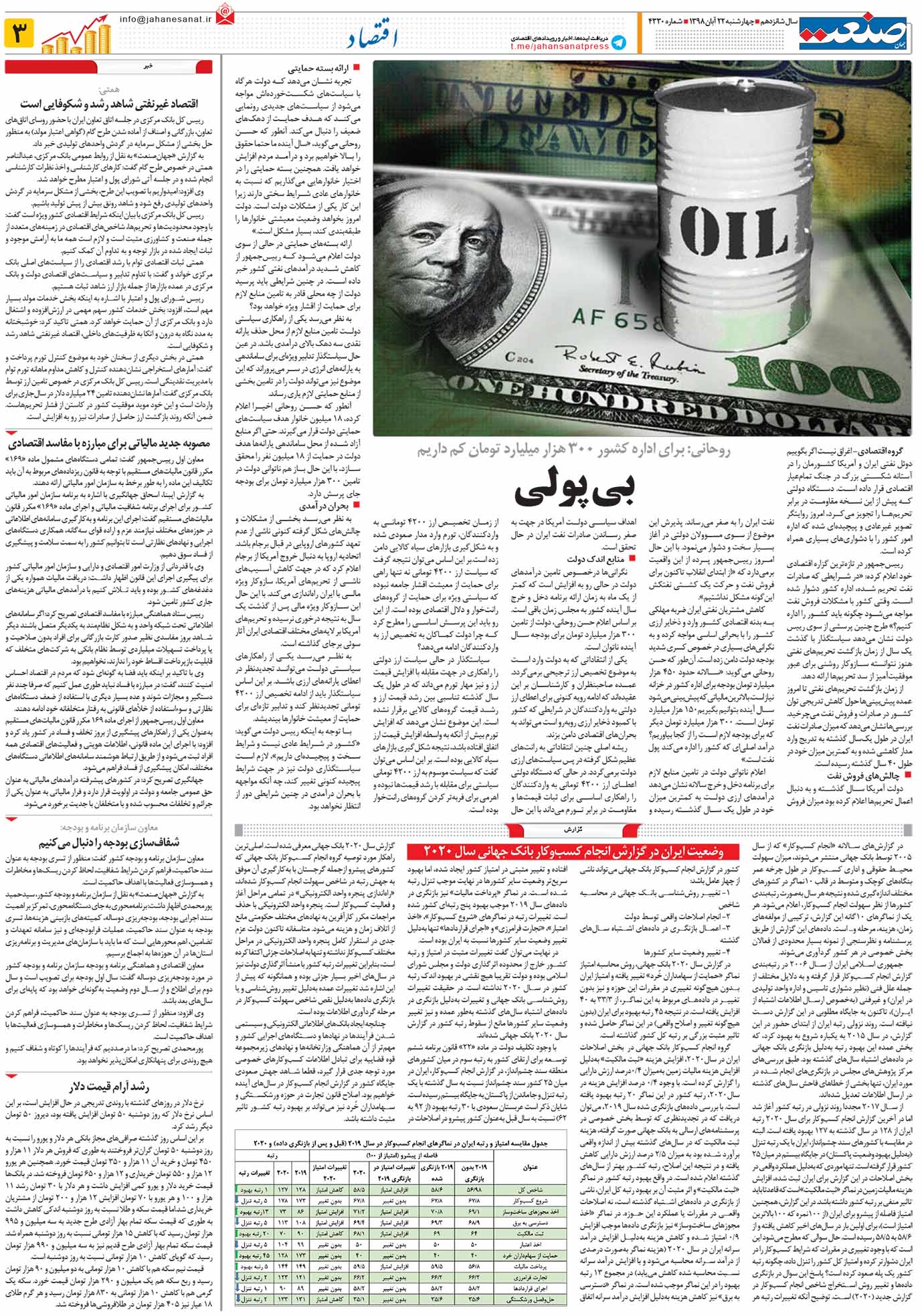 صفحه ۰۳ – ۲۲ آبان ۱۳۹۸
