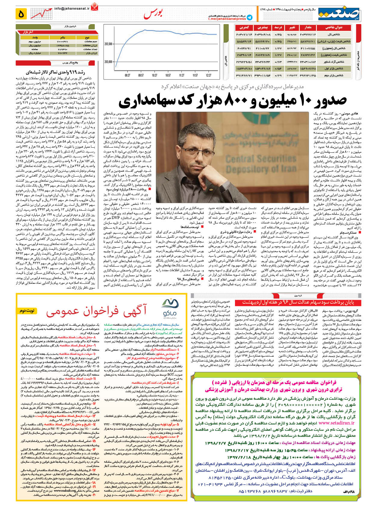 صفحه ۰۵ – ۰۵ اردیبهشت ۱۳۹۸