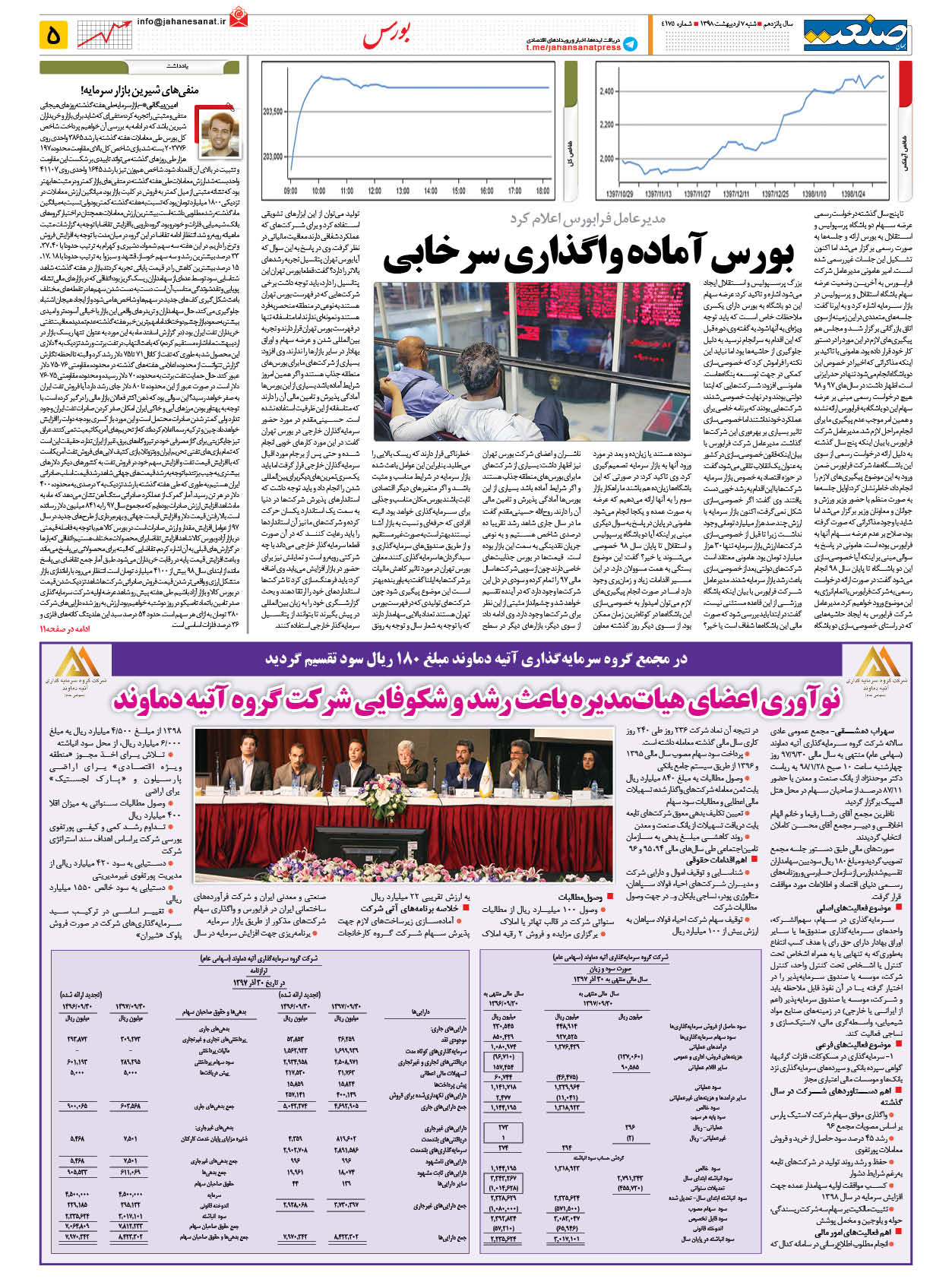 صفحه ۰۵ – ۰۷ اردیبهشت ۱۳۹۸