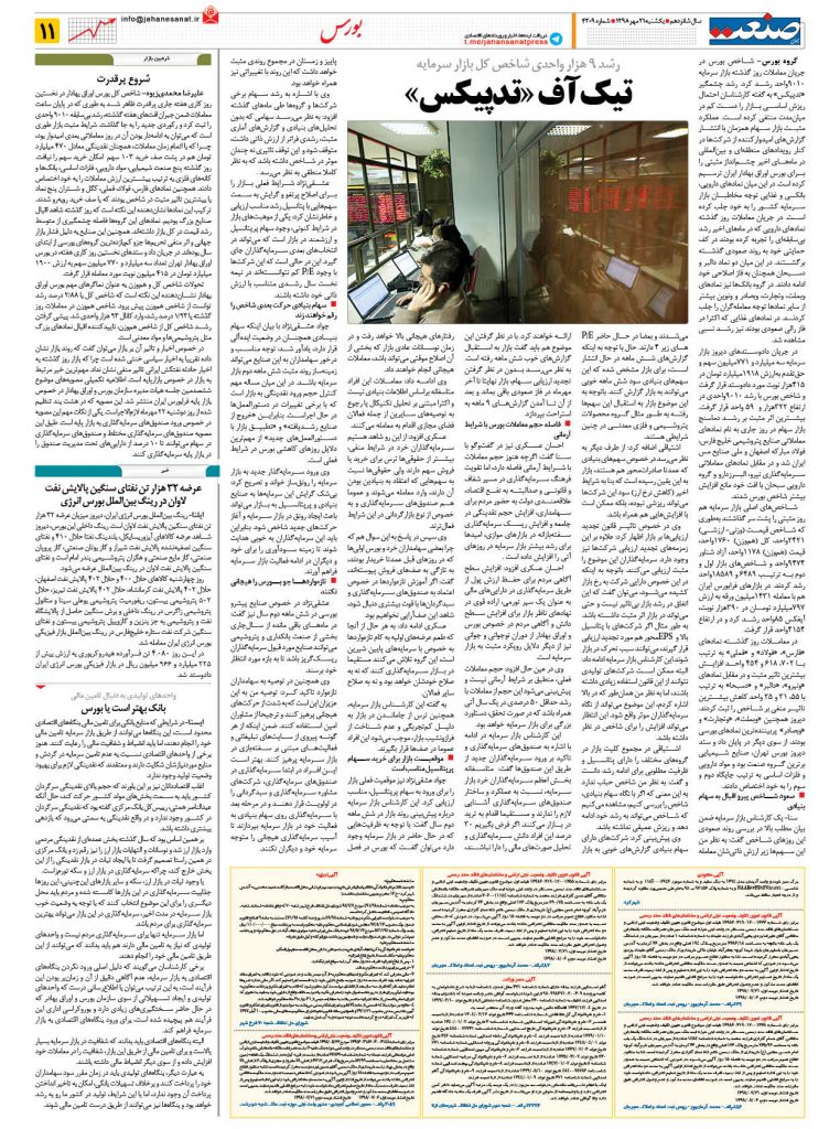 صفحه ۱۱ – ۲۱ مهر ۱۳۹۸