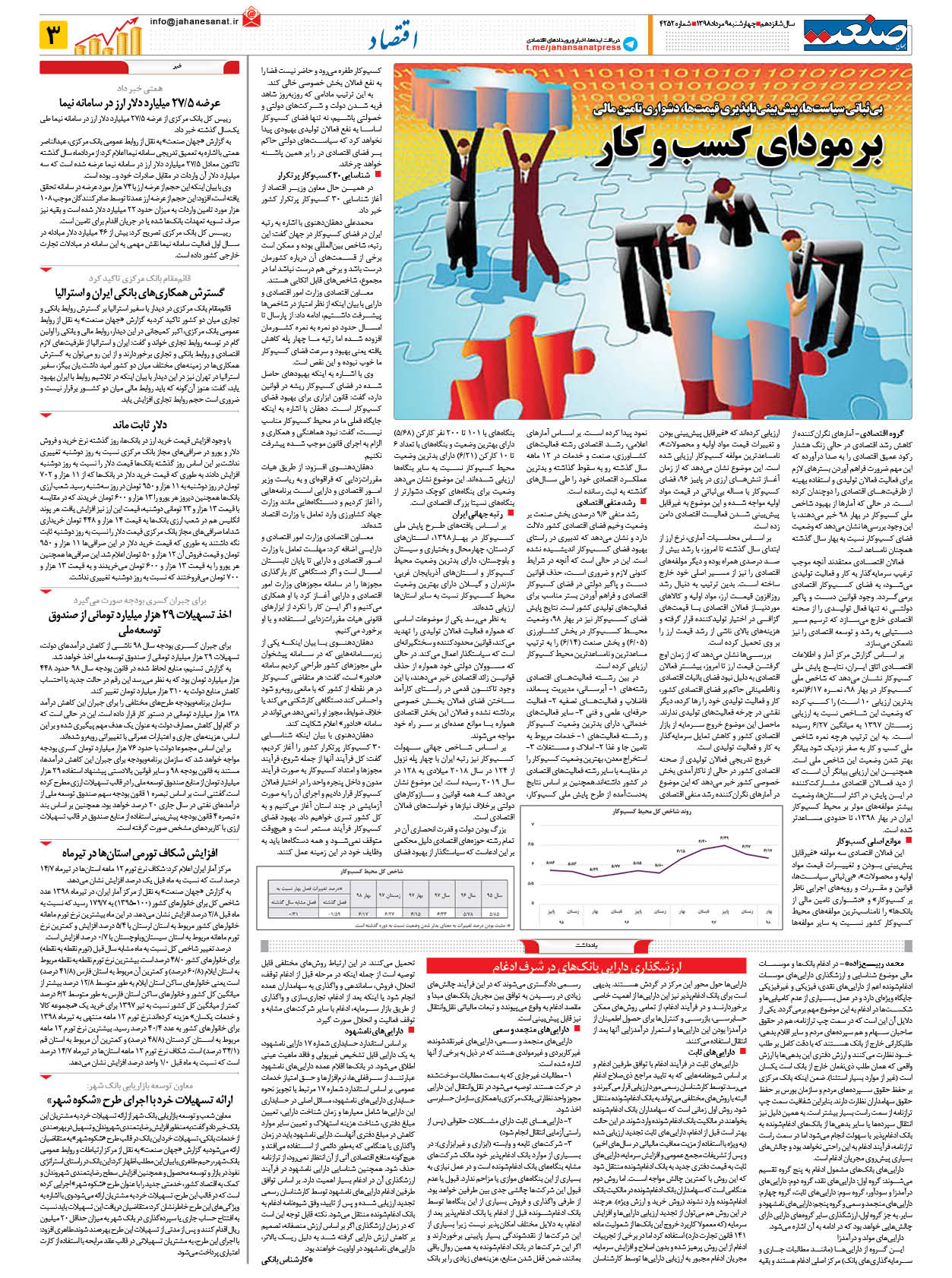 صفحه ۰۳ – ۰۹ مرداد ۱۳۹۸