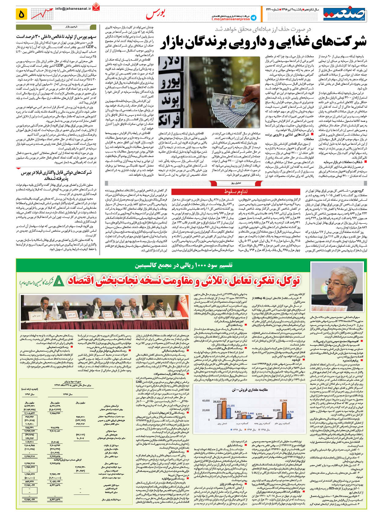 صفحه ۰۵ – ۰۲ تیر ۹۸