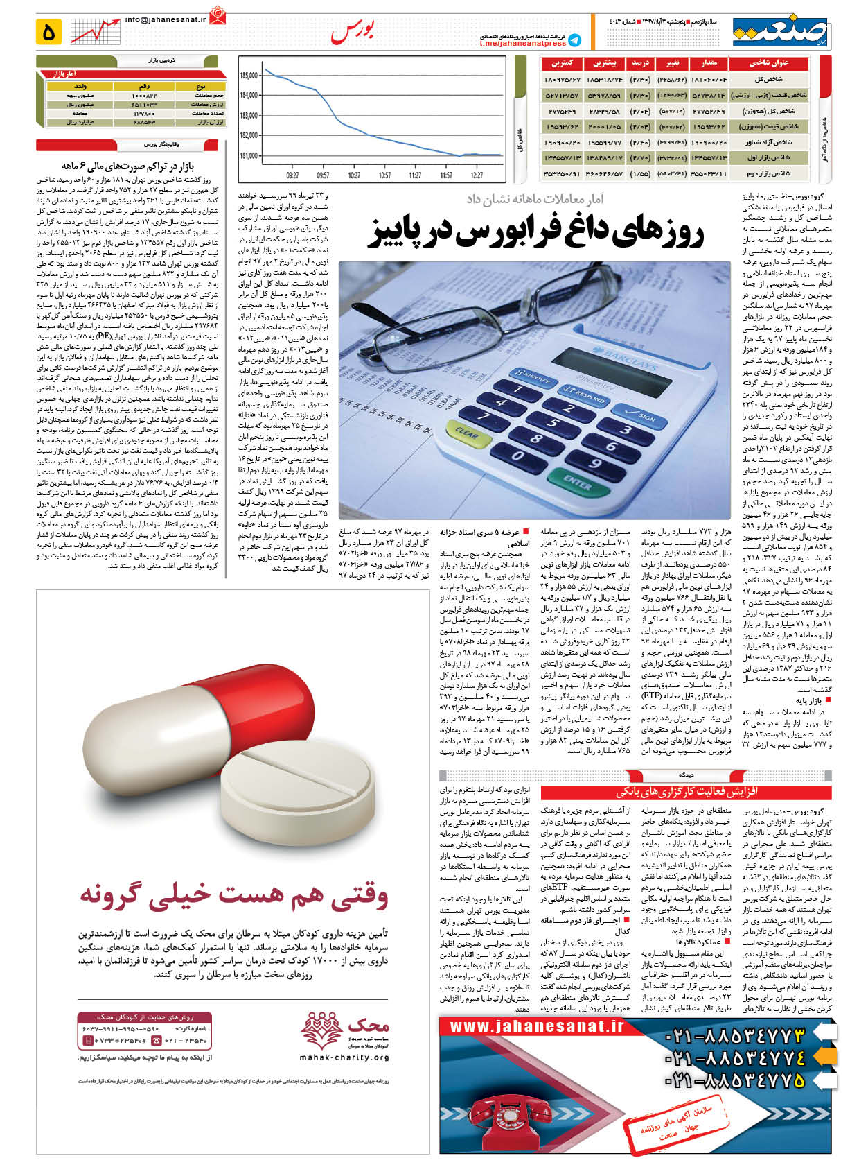 صفحه ۰۵ – ۰۳ آبان ۱۳۹۷