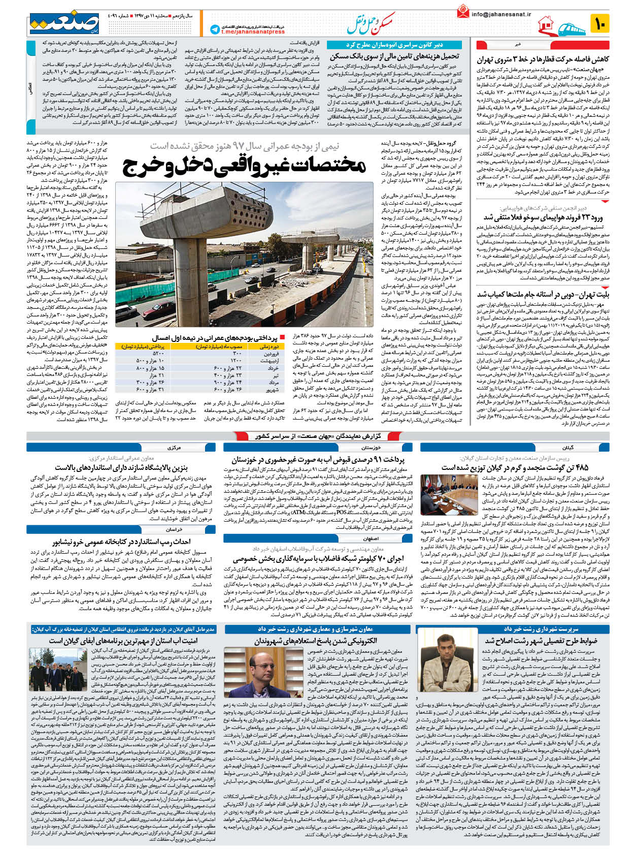 صفحه ۱۰ – ۱۱ دی ۱۳۹۷